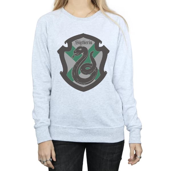 Harry Potter Womens/Ladies Slytherin Crest Flat Sweatshirt