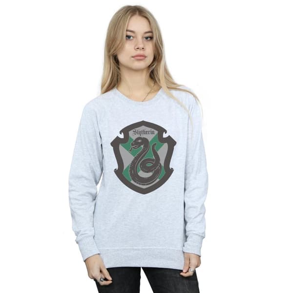 Harry Potter Womens/Ladies Slytherin Crest Flat Sweatshirt