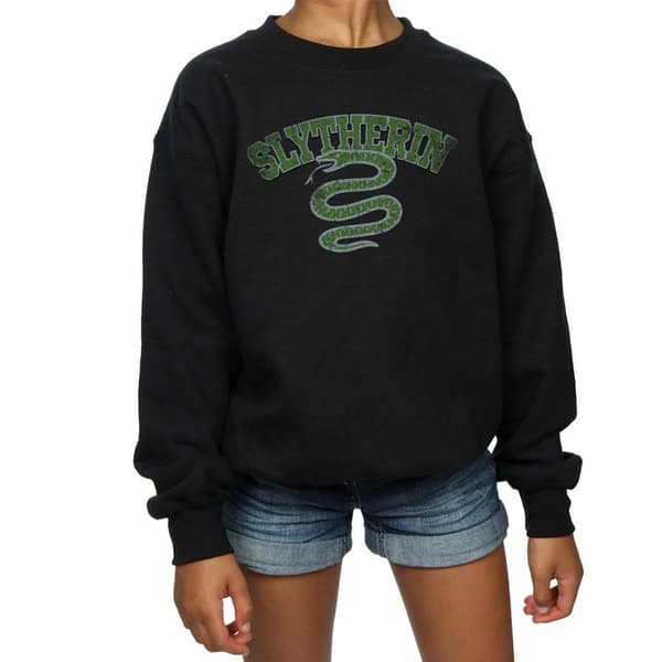 Harry Potter Girls Slytherin Sport Emblem Sweatshirt
