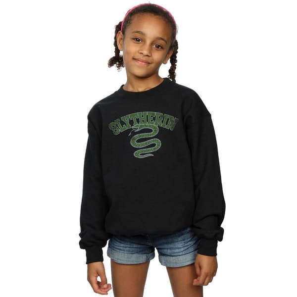 Harry Potter Girls Slytherin Sport Emblem Sweatshirt