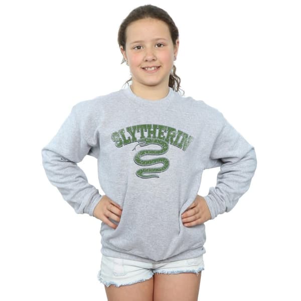 Harry Potter Girls Slytherin Sport Emblem Sweatshirt