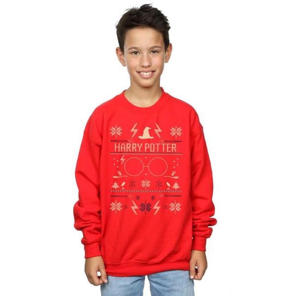 Harry Potter Boys Christmas Pattern Sweatshirt