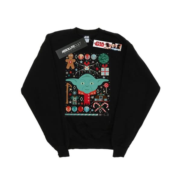 Star Wars Boys Yoda Christmas Sweatshirt