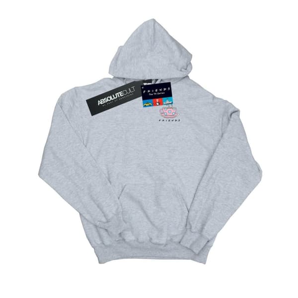 Friends Mens Coffee Cup Breast Print Hoodie