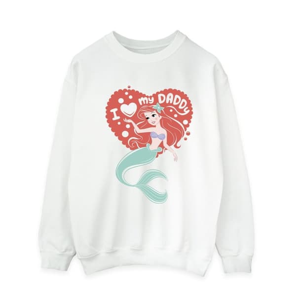 Disney Mens The Little Mermaid Love Daddy Sweatshirt