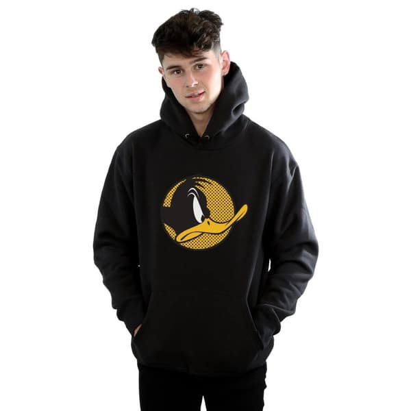 Looney Tunes Daffy Duck - Huvtröja med prickig profil för herrar