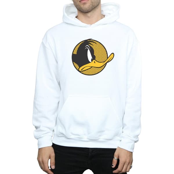 Looney Tunes Daffy Duck - Huvtröja med prickig profil för herrar