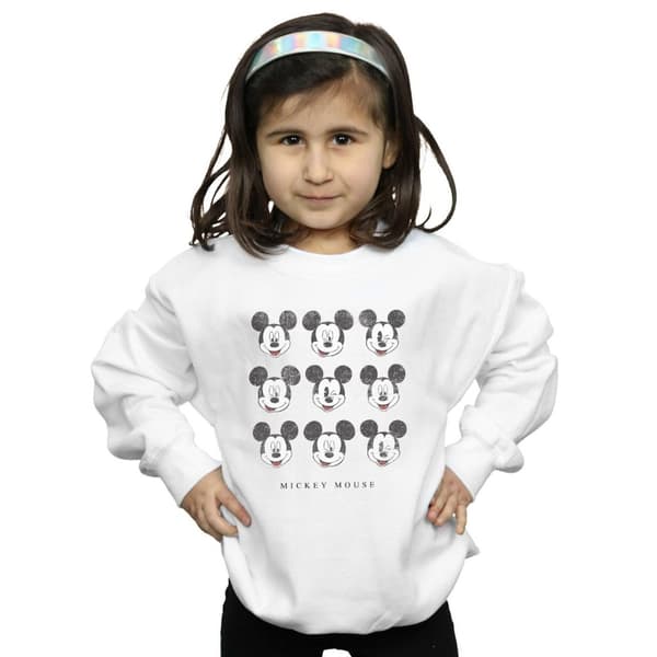 Disney Girls Mickey Mouse Wink And Smile Sweatshirt