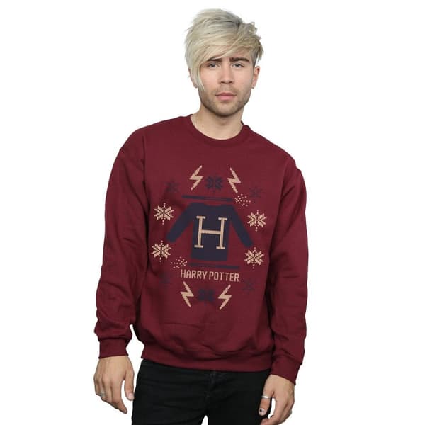 Harry Potter Mens Christmas Knit Sweatshirt