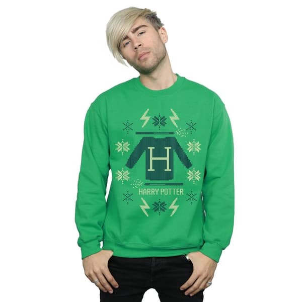 Harry Potter Mens Christmas Knit Sweatshirt