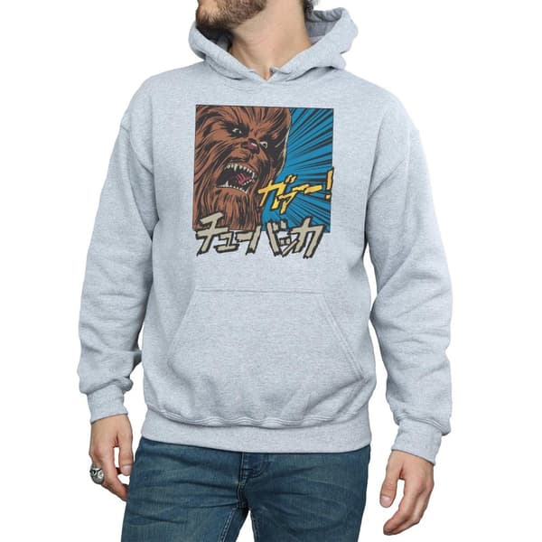 Star Wars Mens Chewbacca Roar Pop Art Hoodie