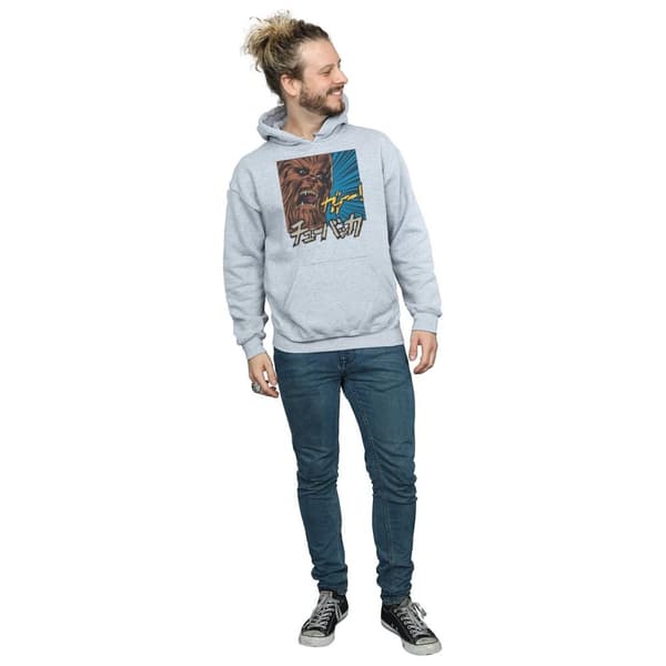 Star Wars Mens Chewbacca Roar Pop Art Hoodie