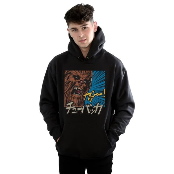 Star Wars Mens Chewbacca Roar Pop Art Hoodie
