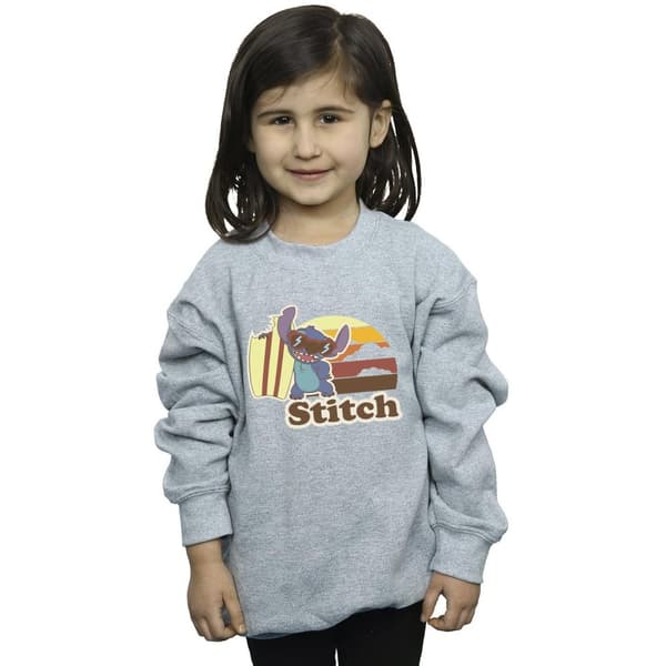 Disney Girls Lilo And Stitch Bitten Surfboard Sweatshirt