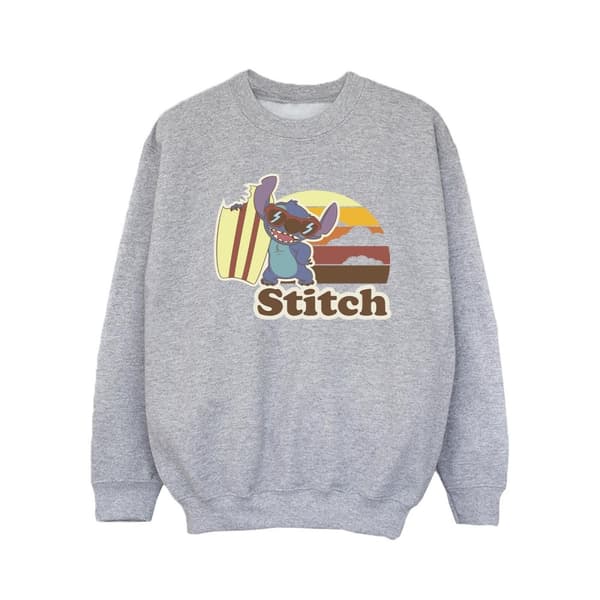Disney Girls Lilo And Stitch Bitten Surfboard Sweatshirt