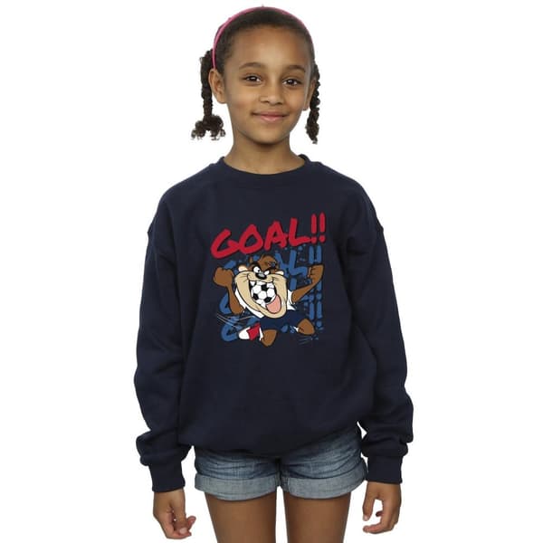 Looney Tunes Girls Taz Goal Goal Goal Sweatshirt