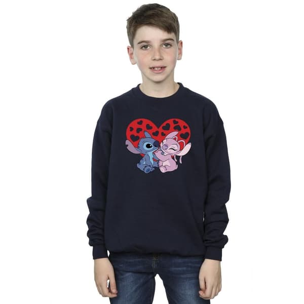 Disney Boys Lilo & Stitch Hearts Sweatshirt