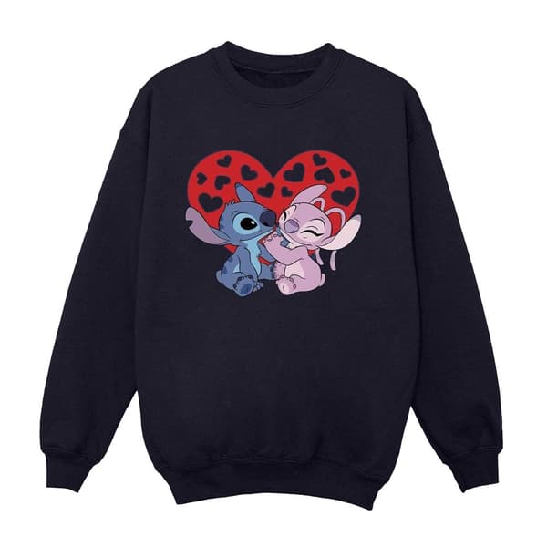 Disney Boys Lilo & Stitch Hearts Sweatshirt