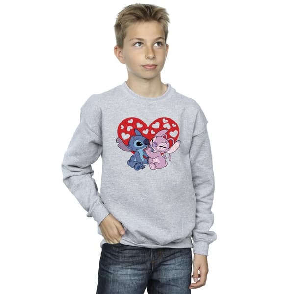 Disney Boys Lilo & Stitch Hearts Sweatshirt