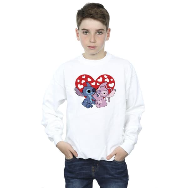 Disney Boys Lilo & Stitch Hearts Sweatshirt
