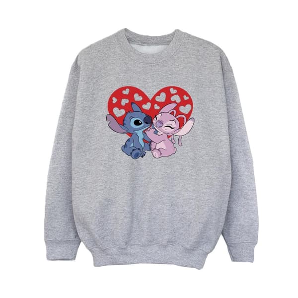 Disney Boys Lilo & Stitch Hearts Sweatshirt
