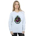 Pikkukuva 2 / 5: Harry Potter Womens/Ladies Neon Hogwarts Crest Sweatshirt