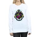 Miniatyrbild 3 av 5: Harry Potter Neon Hogwarts Crest Sweatshirt för kvinnor/damer