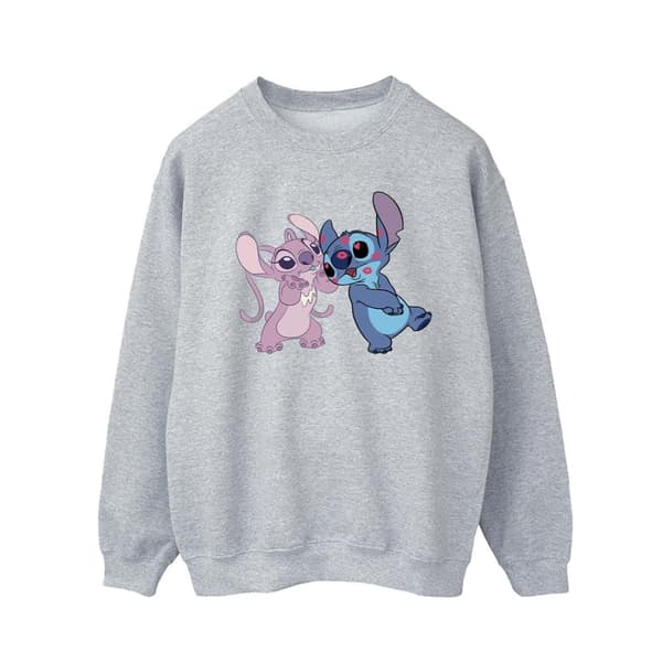 Disney Mens Lilo & Stitch Kisses Sweatshirt