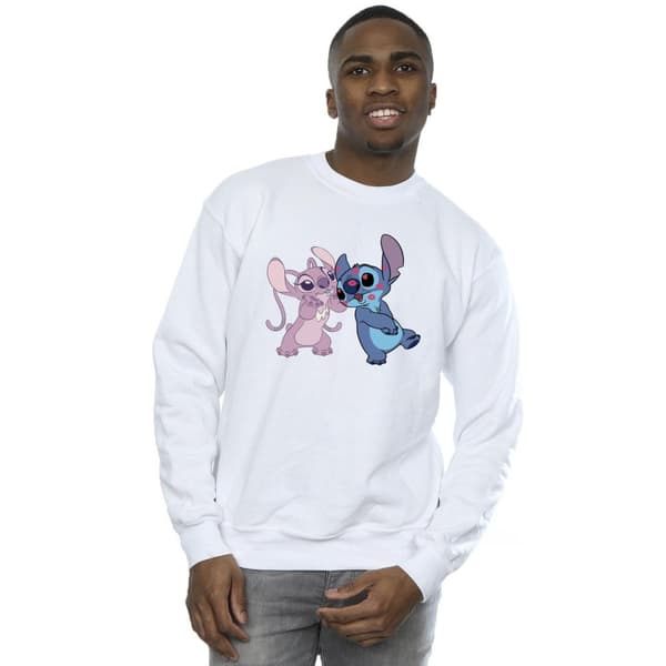 Disney Mens Lilo & Stitch Kisses Sweatshirt