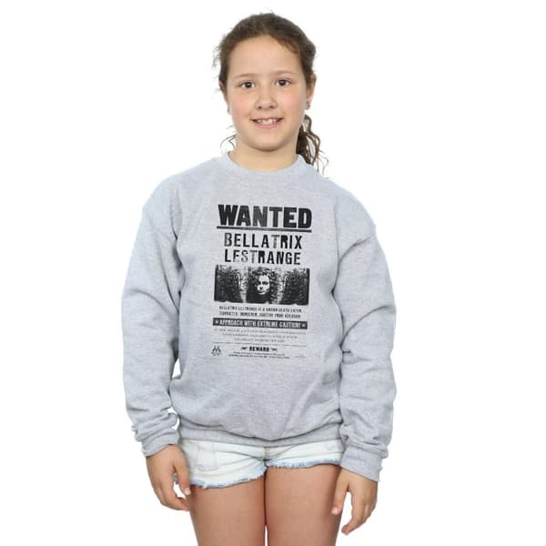 Harry Potter Girls Bellatrix Lestrange Wanted Sweatshirt