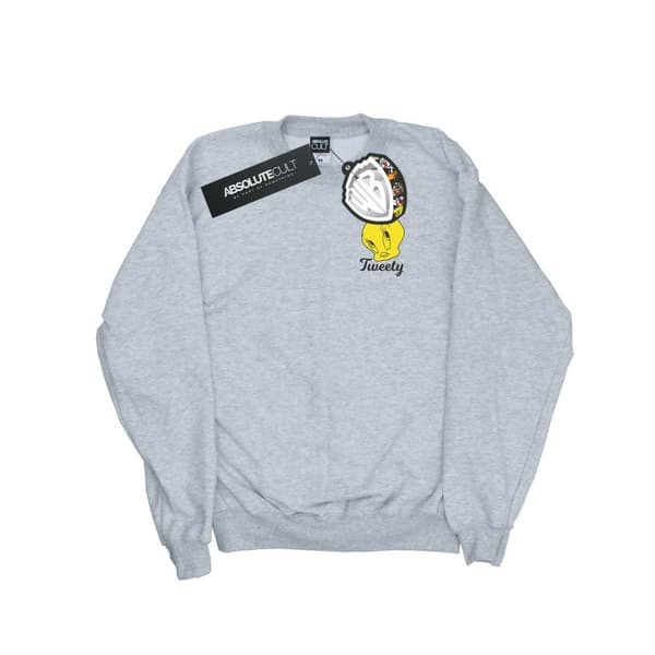 Looney Tunes Mens Tweety Pie Head Sweatshirt