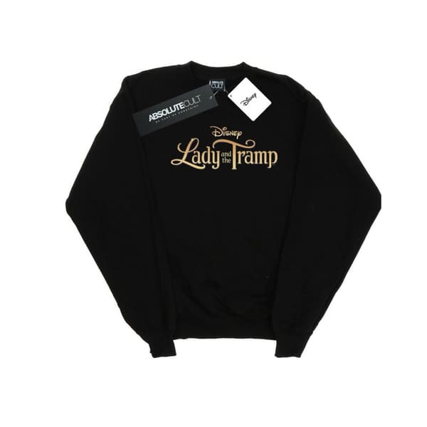 Disney Dam/Tjej - Lady And The Tramp - Sweatshirt med klassisk logotyp