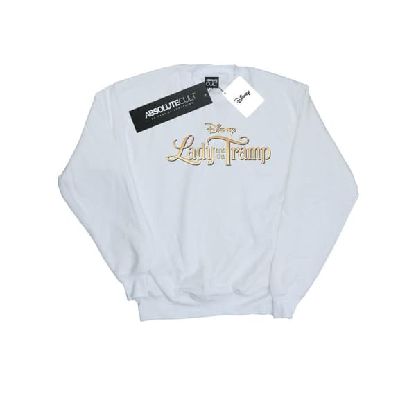 Disney Dam/Tjej - Lady And The Tramp - Sweatshirt med klassisk logotyp