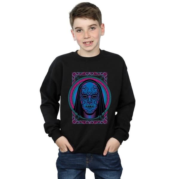Harry Potter Boys Neon Death Eater Mask Sweatshirt