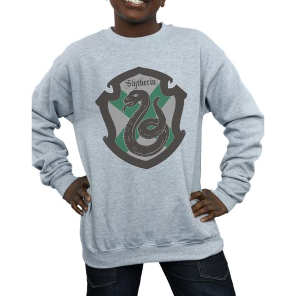 Harry Potter Boys Slytherin Crest Flat Sweatshirt