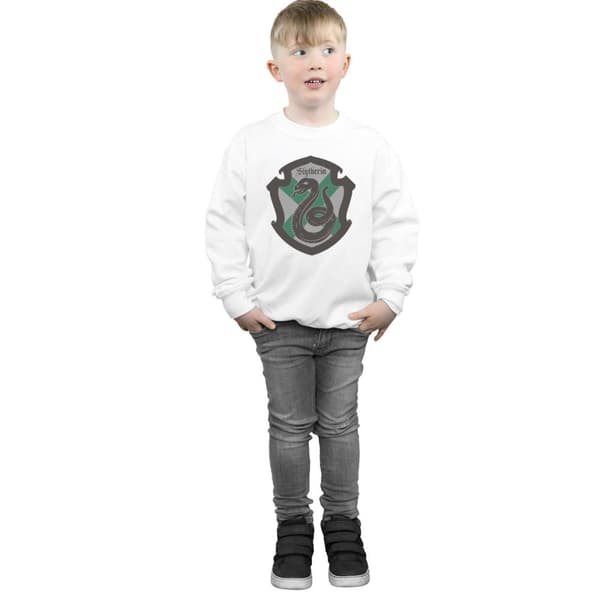 Harry Potter Boys Slytherin Crest Flat Sweatshirt