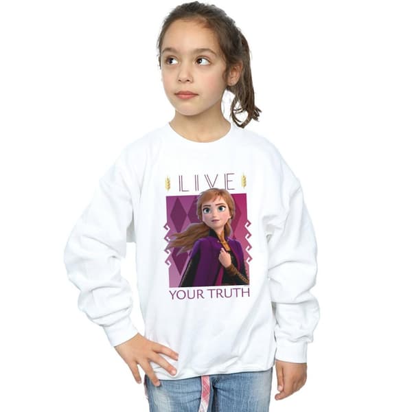 Disney Girls Frozen 2 Anna Live Your Truth Sweatshirt