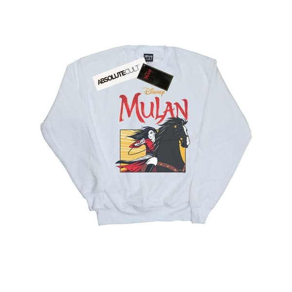 Disney Mulan Movie Horse Frame-tröja för flickor White 9-11 Years