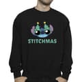 Miniatyrbilde 3 av 4: Disney Mens Lilo & Stitch Stitchmas Glasses Sweatshirt