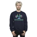 Miniatyrbilde 3 av 5: Disney Mens Lilo & Stitch Stitchmas Glasses Sweatshirt