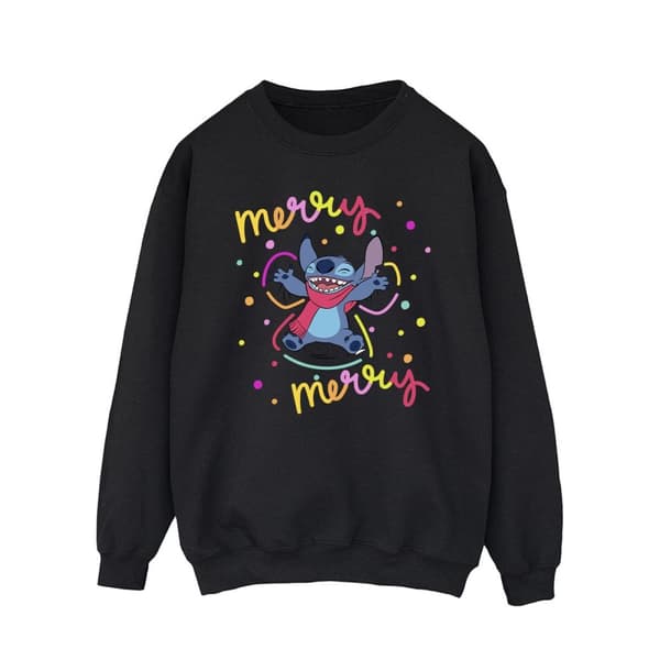 Disney Lilo & Stitch Merry Rainbow - Sweatshirt för herrar
