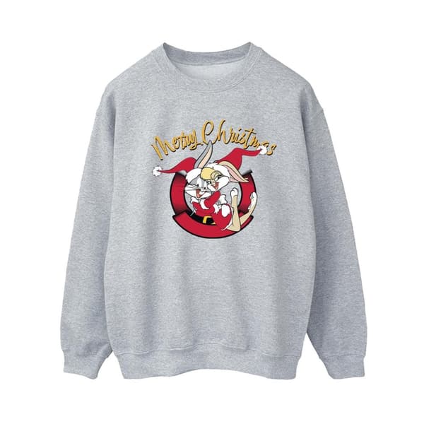Looney Tunes Lola Merry Christmas - Sweatshirt för kvinnor/damer Sports Grey M
