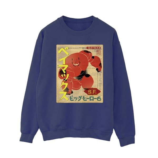 Disney Womens/Ladies Big Hero 6 Baymax Baymax Newspaper Sweatshirt