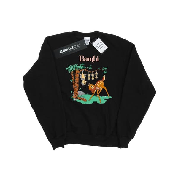 Disney Dam/Tjej - Bambi - Sweatshirt med uppvikt rygg Black M