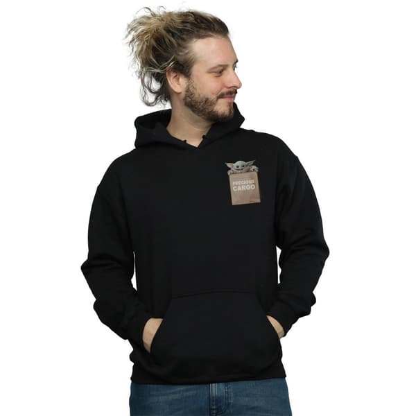 Star Wars Mens The Mandalorian Precious Cargo Faux Pocket Hoodie