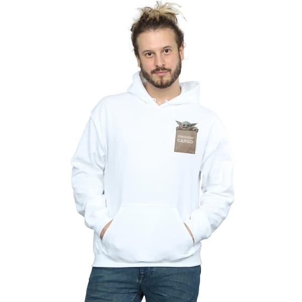 Star Wars Mens The Mandalorian Precious Cargo Faux Pocket Hoodie