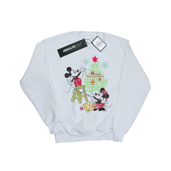 Disney Mickey And Minnie Christmas Tree Sweatshirt - pojkar