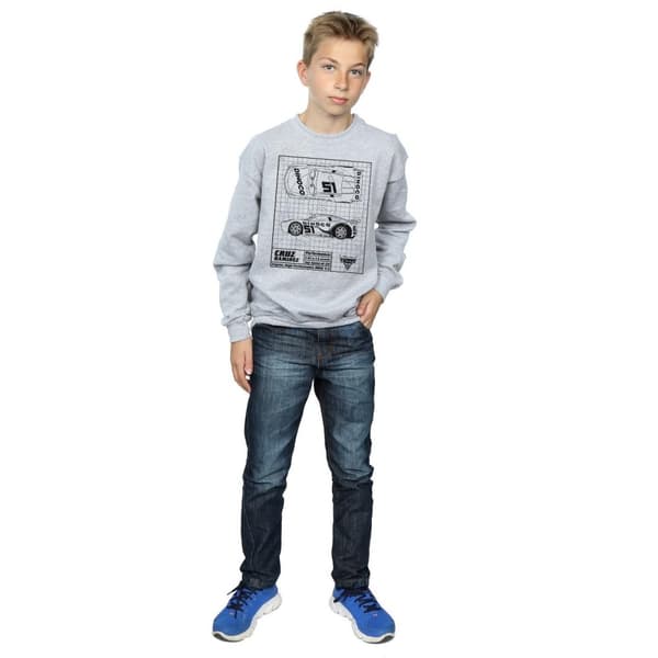 Disney Boys Cars Cruz Ramirez Blueprint Sweatshirt