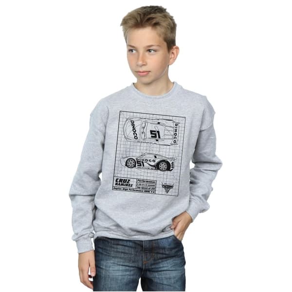 Disney Boys Cars Cruz Ramirez Blueprint Sweatshirt