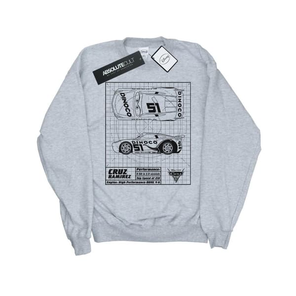 Disney Boys Cars Cruz Ramirez Blueprint Sweatshirt